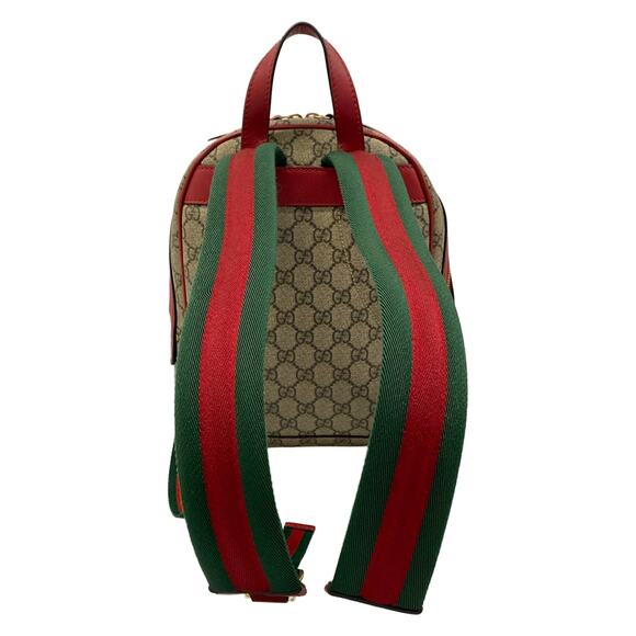 Gucci Courrier Backpack 427042 Beige Red Multi PVC Leather main image 13